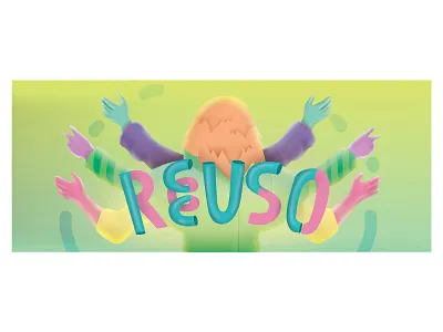 Reuse illustration recycle reuse