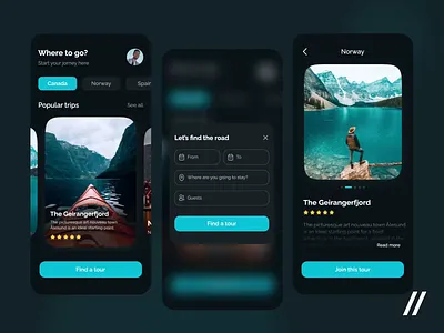 Travel App android animation app app design app interaction design design ui interaction ios mobile mobile app mobile ui motion tour tourism travel travelling ui uiux ux