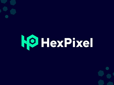 Hexpixel logo - H and P letter logo brand brand identity branding color designxpart icon identity letter logo logo logo design logo designer logo idea logo inspiration logomark modern logo symbol tech logo