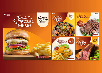 Burger instagram template branding illustration infographic instagram instagram post social media design template