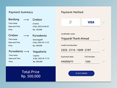 Credit Card Checkhout design graphic design typography ui