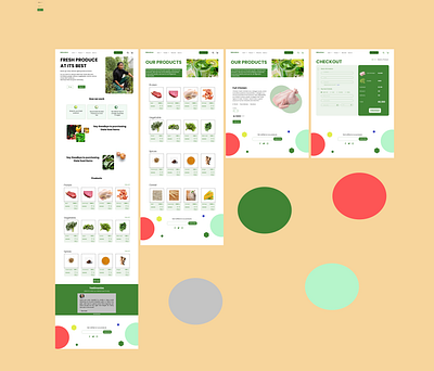 NatureLove Website agricultual product design web design
