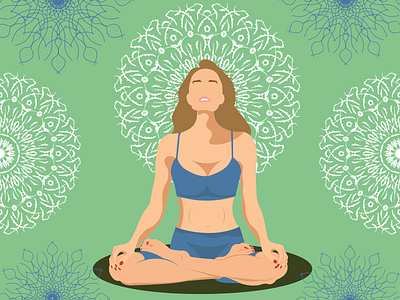 Faceless style yoga center poster 3d animation branding design graphic design illustration logo motion graphics typography ui ux vector