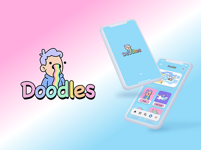 Doodles NFT Mobile App (UX Mockup) adobe app art doodles figma graphic design illustration mobile mockup nft opensea redesign ui ux ux design web3 web3.0