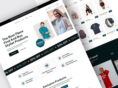 Ecommerce Website Design 2022 clean cloth website e commers ecommerce ecommerce product website ecommerce website ecommerce website header. fashion product website fashion website header saction landing page landing page design minimal trendy ui ui design uiux uiux design web app