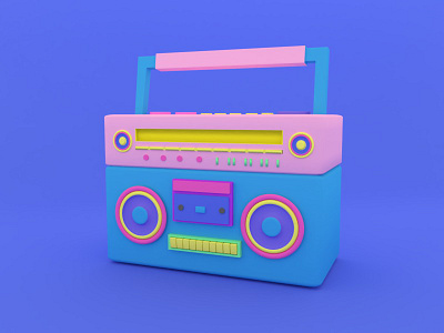 Radio 3d 3d art 3d illustrations 3d object blender c4d design graphic design illustration logo
