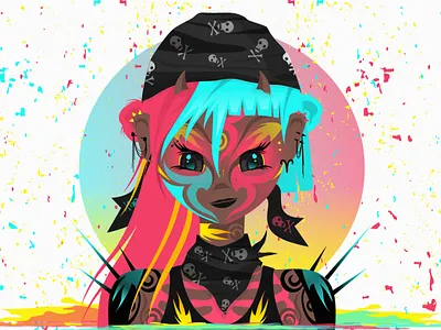 Partner in crime digital art digital artist digitalart graphicdesign illustration nft nftartist nftcollection nfts