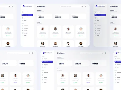 HRIS People Website Dashboard branding business crm dashboard finance hris jobs people teams website