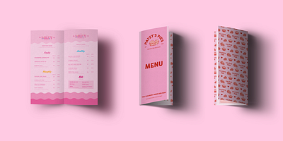 The Milky Way Milkshake Shop Drinks Pink Milkshake Menu #3 3d art artwork branding design digital art digital illustration graphic design ice cream illustration logo menu menu design milk milkshake pink pink drink ui vector