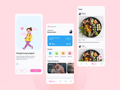 Hamala - Pregnancy App app dailyui design health prenancy ui ux