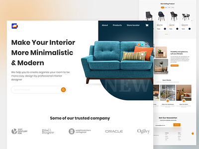 Furniture Shopping Website Design architecture chair ecommerce ecommerce business ecommerce online furniture home house interior interior architecture living room product product page room ui design uiux web design website website design website development