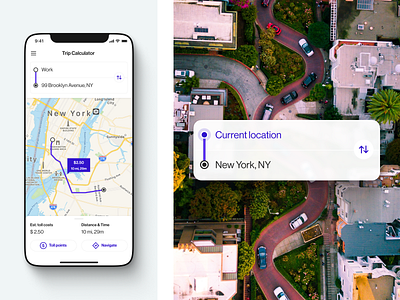 Uproad – Trip Calculator android gps input ios maps mobile app native mobile app navigation toll calculator trip calculator trip planner ui ux
