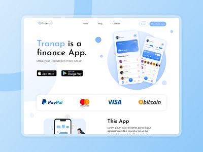 Finance App Website UI Design app design appui design branding design ui ui ux web banner web ui website design website ui design webui
