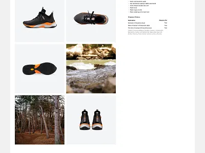 ARKK COPENHAGEN copenhagen design ecommerce interface pdp product product page shoe shopify sneak sneakers ui user ux