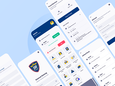 Security Attendance App app attandance dailyui design security ui ux