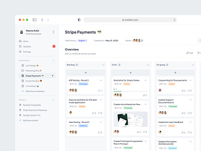 Project Management - Web App clean clean design compact dailyui design kanban project project management task ui white