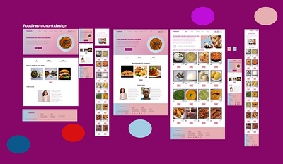 Restaurant Website Design design food website landing page mobile design product design