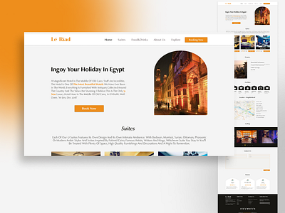 Le Riad Redesign design logo ui ux webdesign