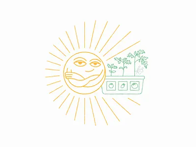 Early Investor creativeproject earthday future garden hand drawn illustration investment sun sunshine sunstories texture tomato