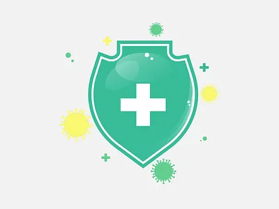 Immune system logo adobe illustrator art bacterial cross design germ graphic design hygiene icon immune system logo protection safety symbol vector illustration virus