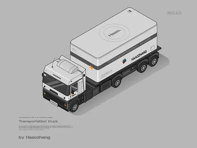 Transportation truck affinitydesigner illustrations transportation truck