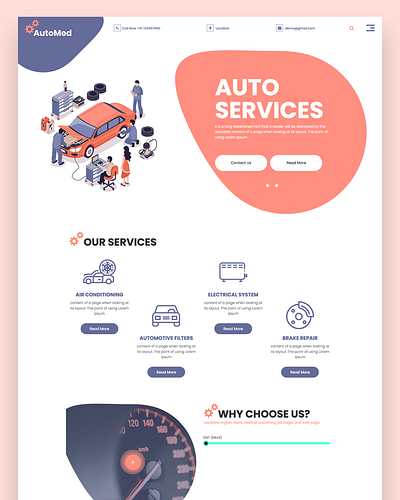 Automed auto service bootstrap business css html5 responsive template tire