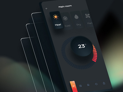 Dark mode - IoT app ⚫️🔥 adroid app dark mode gradient ios iot mobile