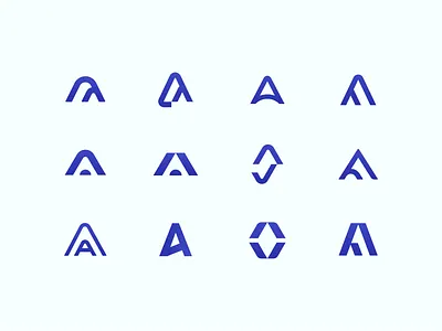 A Concepts a brand identity branding design identity letter logo logo design logotype typography visual identity