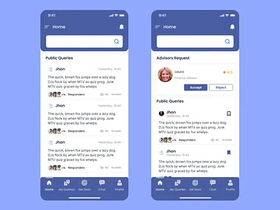 Finance Advisor's App app design finance mobile app ui ux
