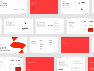 Seek Brand Guidelines animation brand branding guidelines identity logo presentation styleguide