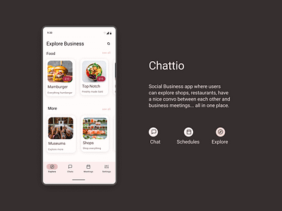 Social Business App figma material design material you social app ui userinterface ux