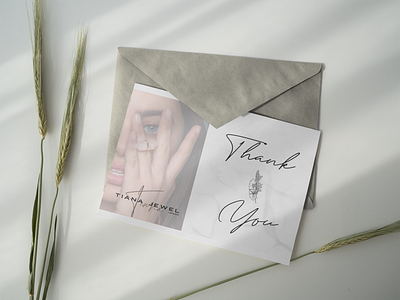 Thank You Card Design design graphic design minimal