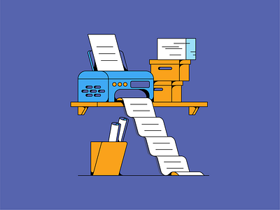 X for Xerox 36daysoftype alphabet contract design challenge documents illustration letter design letter x office office life papers piles of documents printer type design xerox