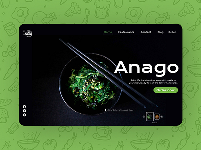 Restaurant Website Landing Page branding figma graphic design landing page ui uiux