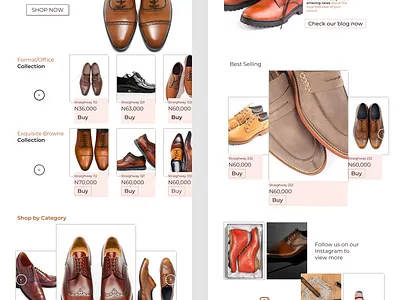 Royalty Shoes website design design landing page product design ui