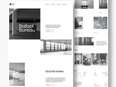 Exterior Studio Landing design graphic design landing site web web site webdesign вебсайт лендинг