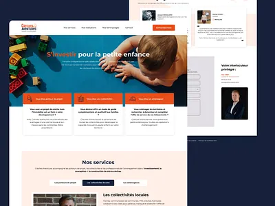 One Page - Crèches Aventures design landing ui ux webdesign wordpress