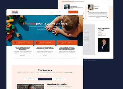 One Page - Crèches Aventures design landing ui ux webdesign wordpress