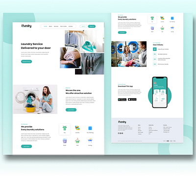 Laundry Service Web Ui cleaning laundry service ux ui web ui