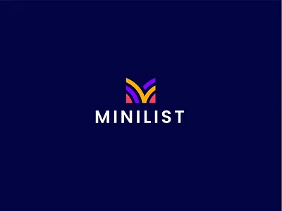 MINILIST - Modern Logo brand branding brandmark clean color design gradient identity letter logo logo design logo designer logo mark logodesign logos logotype mark minimalist logo monogram symbol