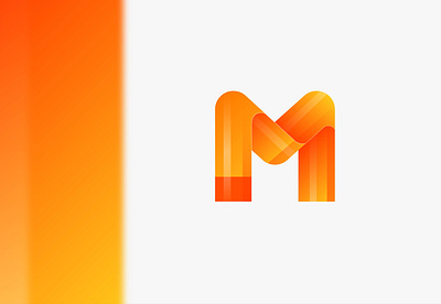 Logo Design adobe illustrator brand branding crypto design finance fire flat gradient identity illustration letter logo m orange red vector yellow