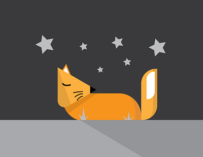 Sleeping Fox | Adobe Illustrator design graphic design illustration vector