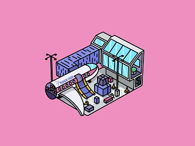 Terminal - Illustration 3d 90s cartoon airplane airport all aboard boarding call of duty cargo cod cross section flugruger illustration lot map modern warfare 2 mw2 plane plot terminal