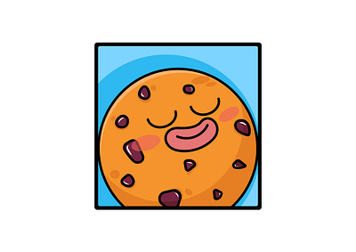 🍪 bakery brown cartoon cartoon logo choco chips chocolate chocolate cookies cookies cookies bakery cookies fatory cookies store design flour graphic design illustration logo milk smile sweet vector