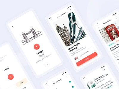 Language Learning App app design english ios design language app language learning app learning platform mobile app ui ux