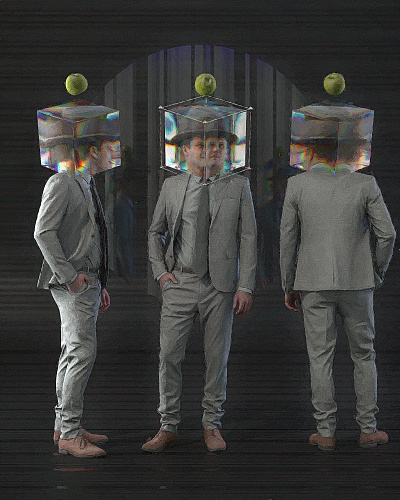 Trinity Memories 3d c4d magritte rendering surrealism