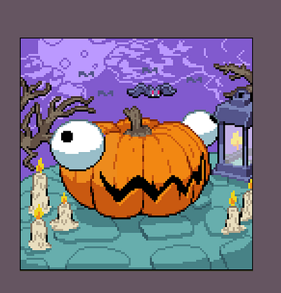 Pumpkin 2d art pixel pixelart