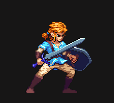 Link 2d art game indie nintendo pixel pixelart