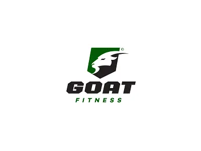 Goat Fitness animal branding design dragon dynamic fitness goat green horn logo mascot military modern negative space ram shield sport team vector