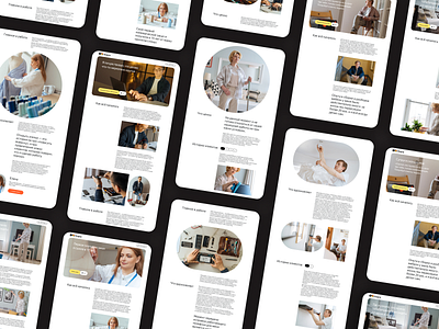 Stories of different specialists article cleaner design dressmaker editorial grid handyman interview landing master photo repairman specialist story typography ui ux web web design yandex